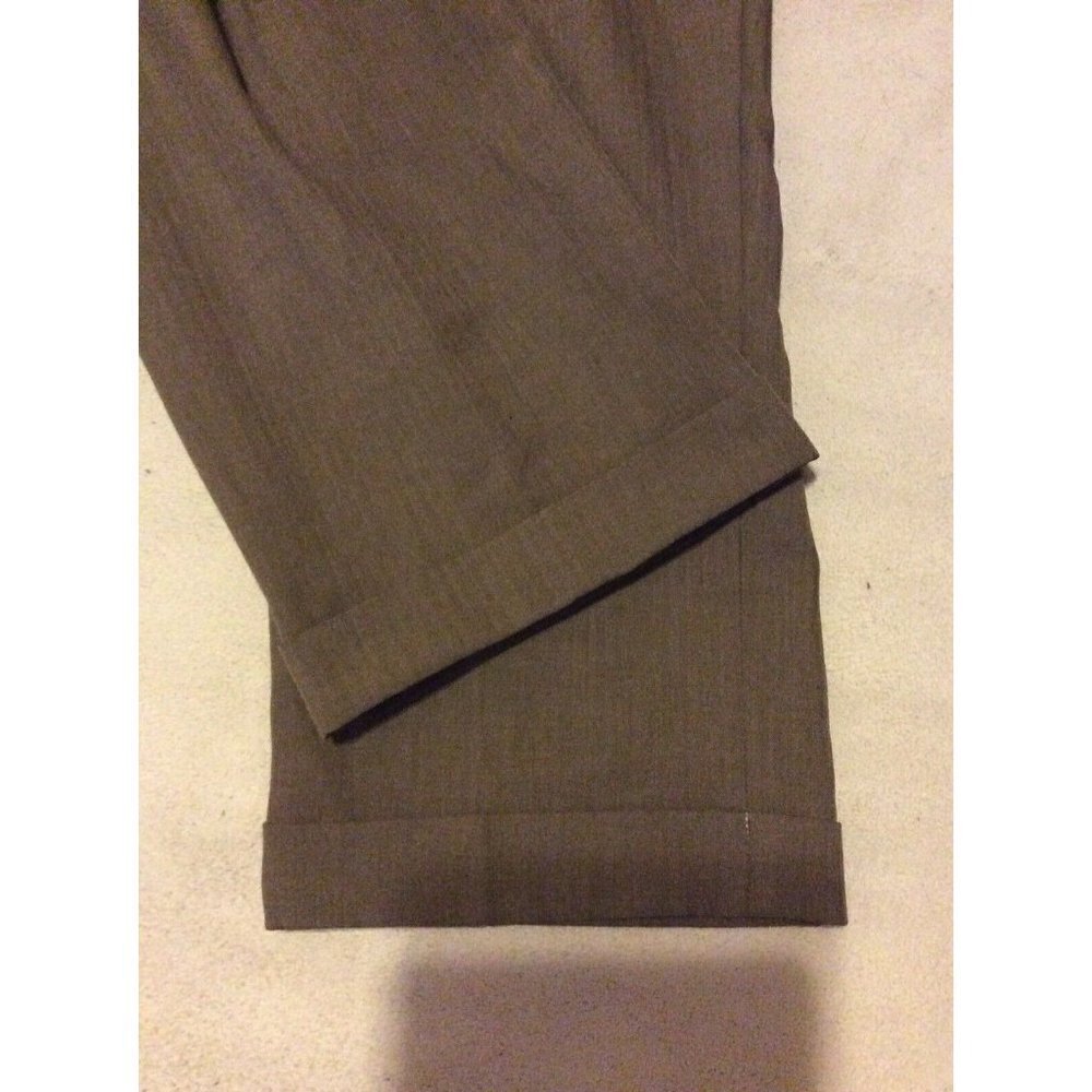 Croft & Barrow Classic Fit Dress Pants Mens 34x29 Pleated Straight Leg Cuffed - Picture 7 of 11